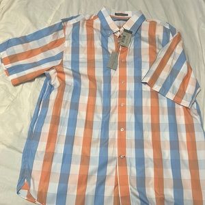 Daniel Cremieux Signature Collection Men’s Shirt. XL Button Down Short Sleeve